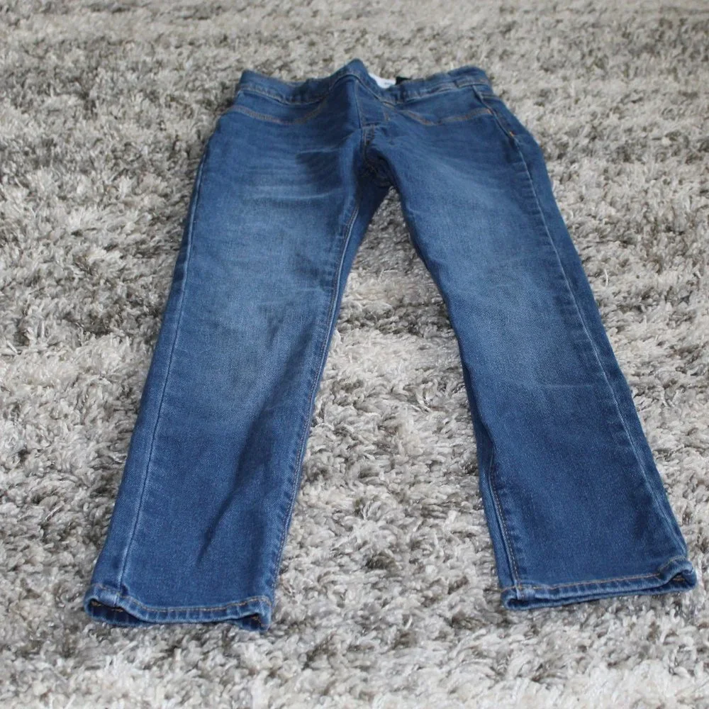 Girls Old Navy Skinny Pull On Jeans Pants Size M (8) Adjustable Waist VGUC